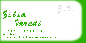 zilia varadi business card